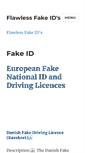 Mobile Screenshot of flawlessfakeids.com